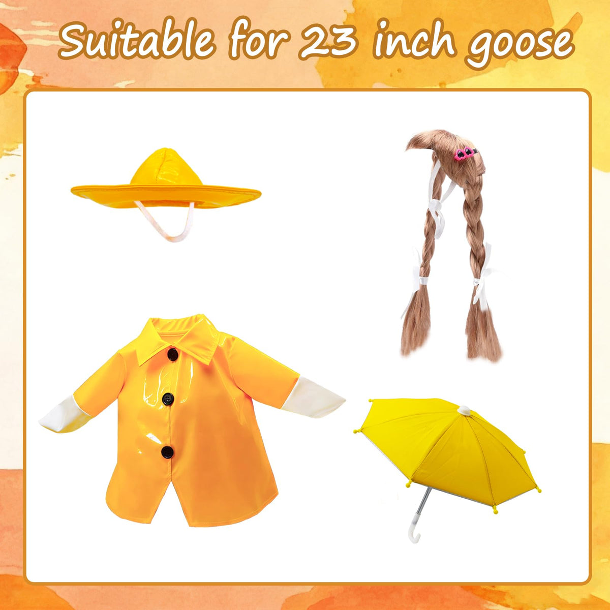 XEVZOK goose costume hat adds playful flair to lawn decor
