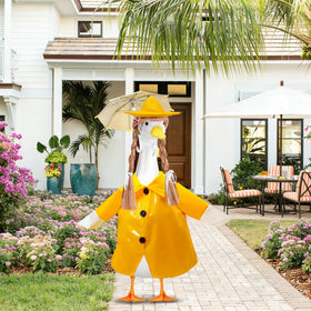 XEVZOK goose costume umbrella enhances yard display and charm