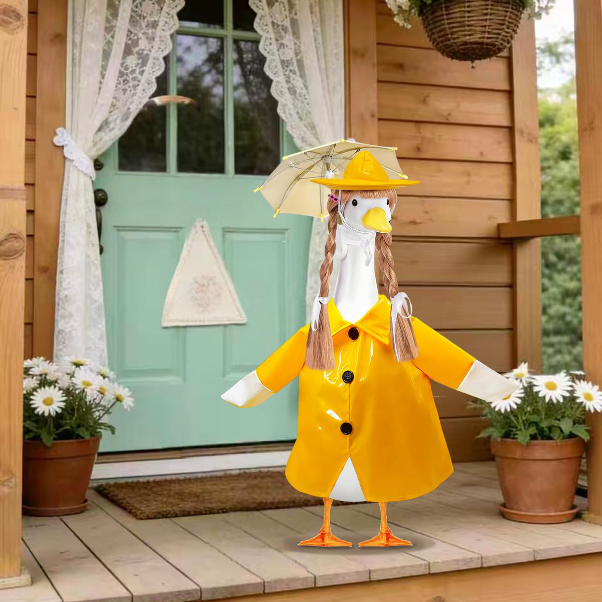 XEVZOK porch goose outfit set brightens garden and patio spaces