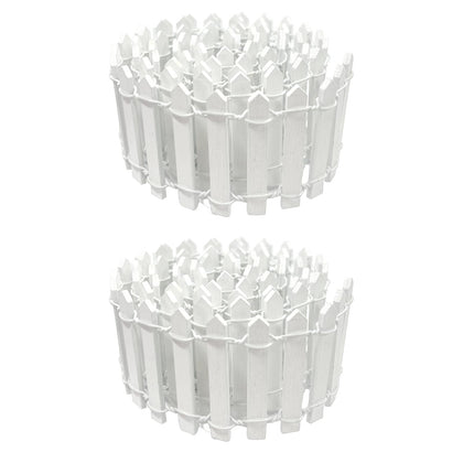 XFGSYXS Fairy Fence in white demonstrates easy assembly for dollhouses and mini gardens.