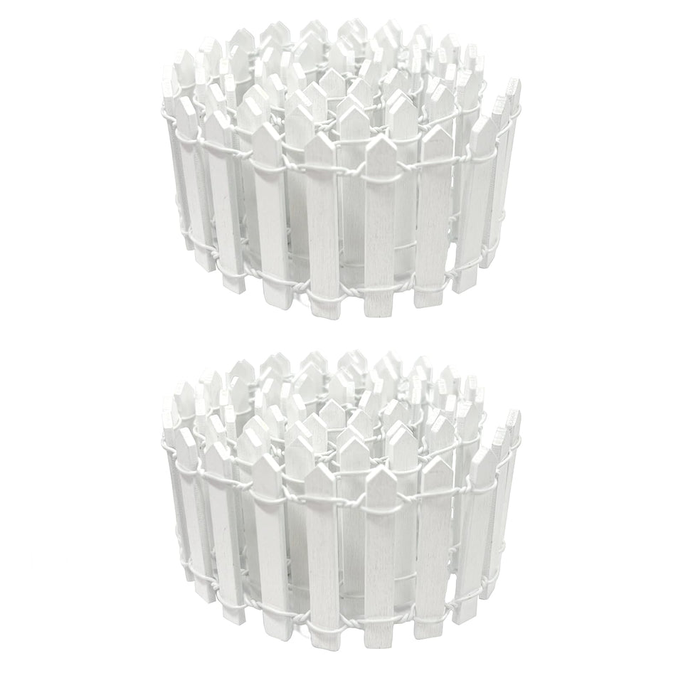XFGSYXS Fairy Fence in white demonstrates easy assembly for dollhouses and mini gardens.
