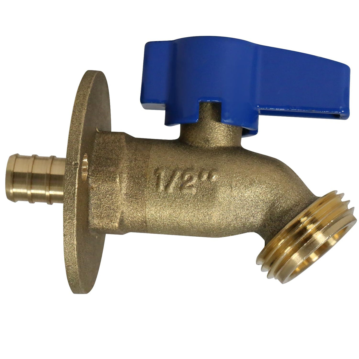 XFITTING hose bibb flange detail highlights secure installation and leak prevention.