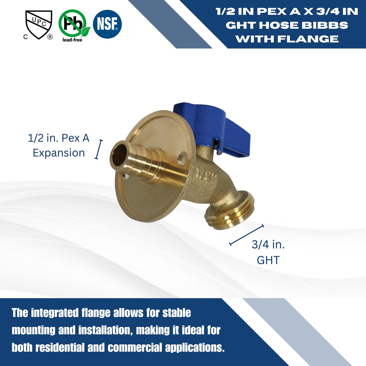 XFITTING PEX-A compatibility supports multiple tubing brands.