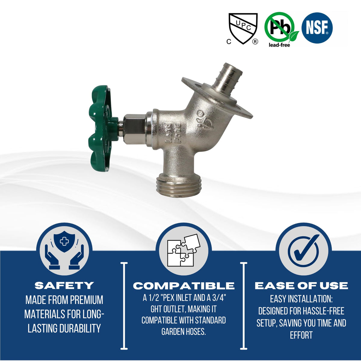 XFITTING PEX crimp compatibility for strong, durable joins.