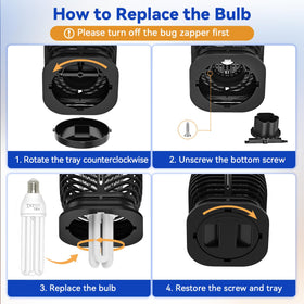 XGAYOO Bug Zapper hanging ring enables high placement