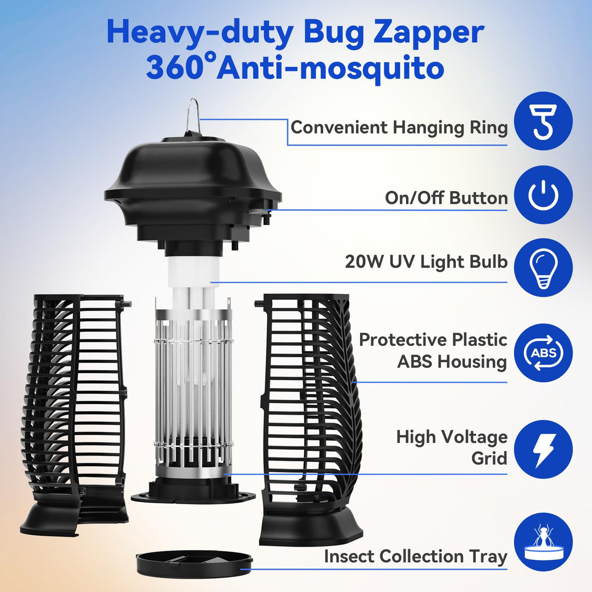 XGAYOO Bug Zapper ready for indoor use to reduce pests