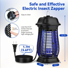 XGAYOO Bug Zapper IPX4 rating withstands light rain