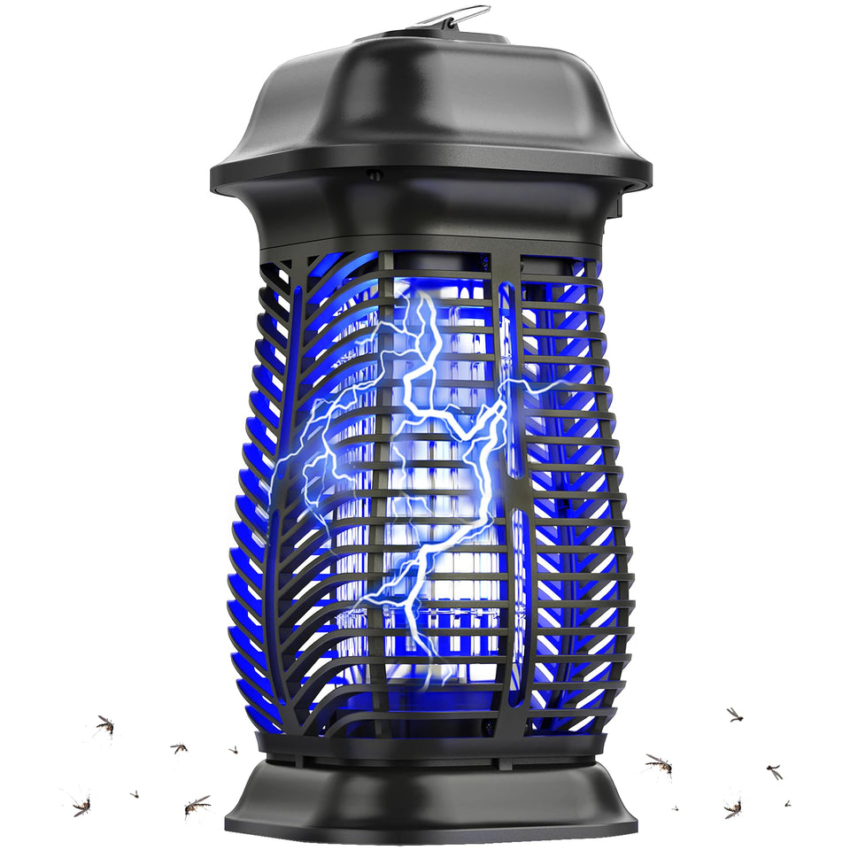 XGAYOO Bug Zapper outdoors attracting flying insects at dusk