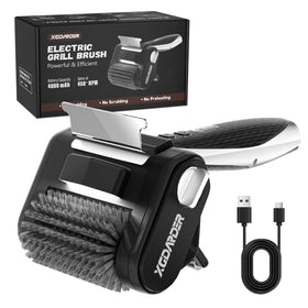XGDARDER electric grill brush with LED light for night cleaning