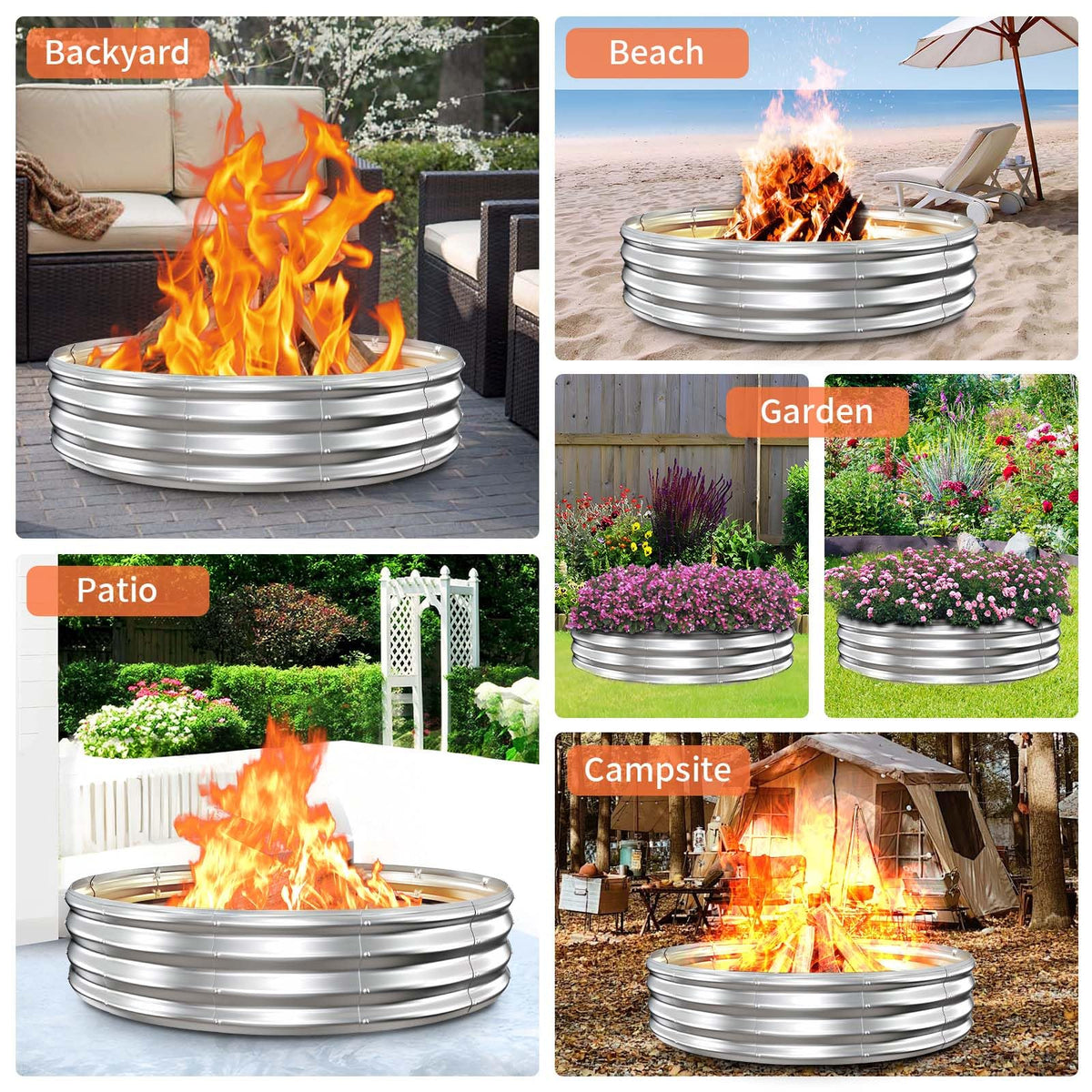 XGMDD fire ring enhancing backyard bonfires and patio evenings