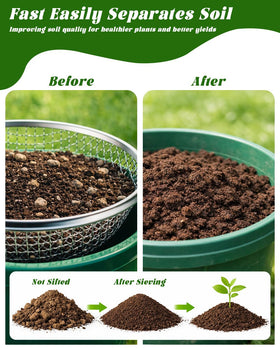 Xgunion sifter securely fits standard 5-gallon buckets for stable use