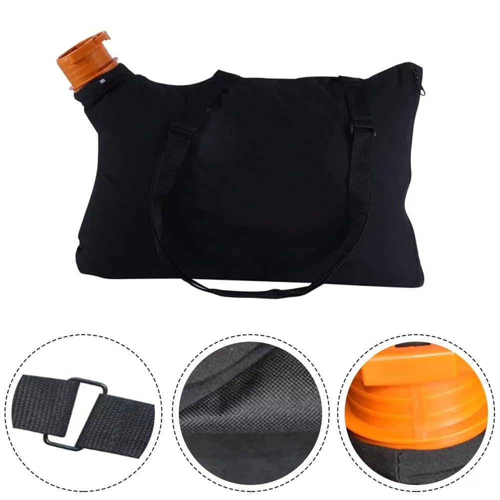 Zipper detail on XHBAN leaf bag highlighting reinforced seam for secure emptying