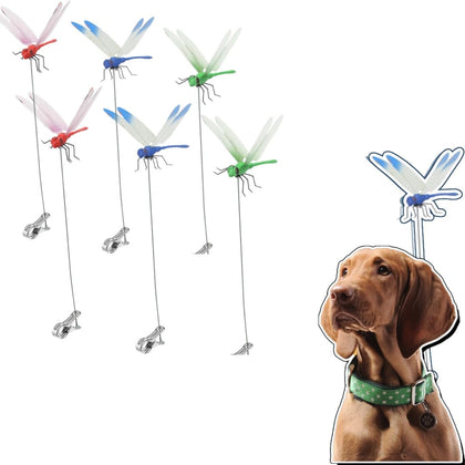 XHBrillianT 3D dragonfly clip on a garden border adds vibrant color and whimsy.