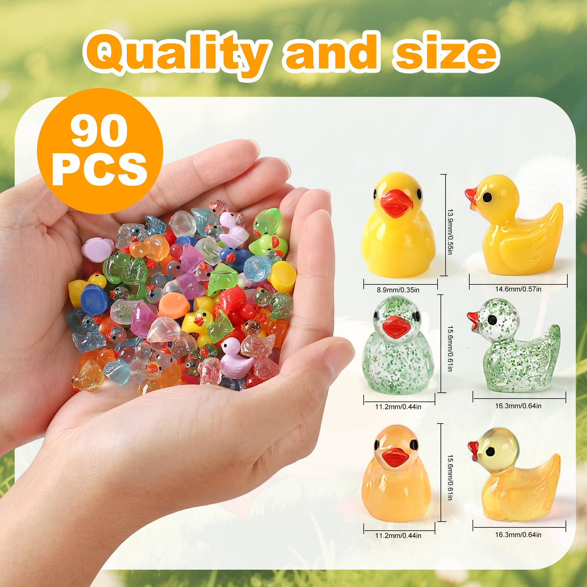 XHDMY natural ducks for subtle miniature scenes and versatile decor