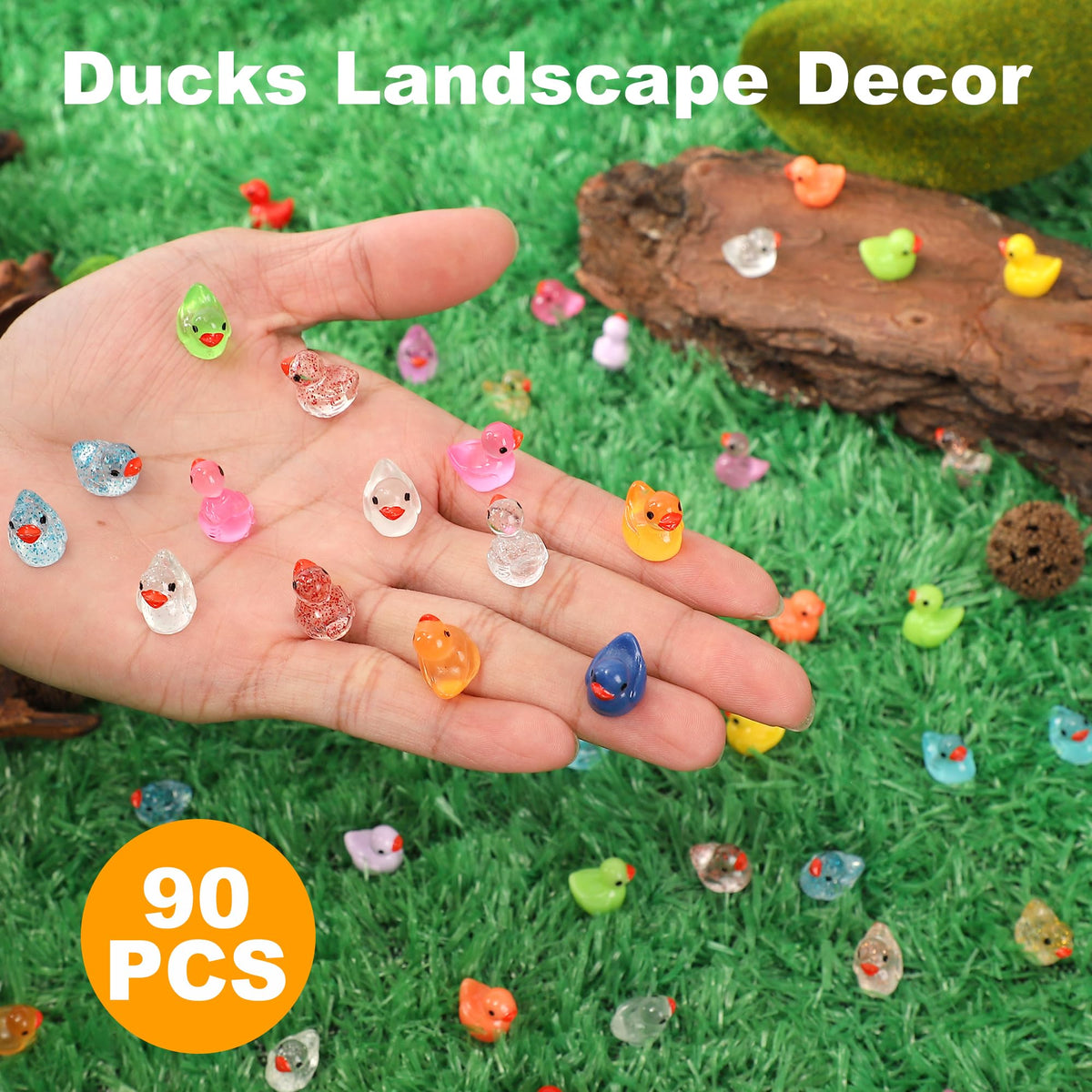 XHDMY compact ducks fit dollhouses, cake toppers, and party favors