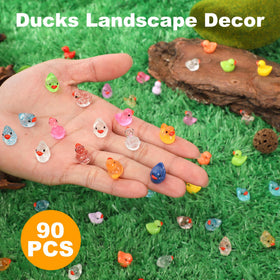 XHDMY compact ducks fit dollhouses, cake toppers, and party favors