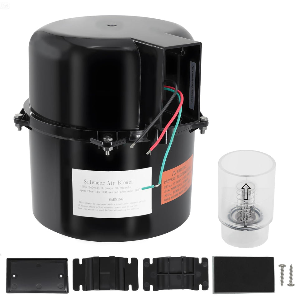 XHHEZQ Silencer Spa Blower 1.5HP 240V with steady air flow for spa jets