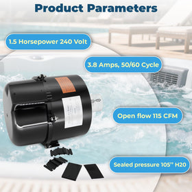 XHHEZQ Spa Blower Durable Valve ensures stable water flow