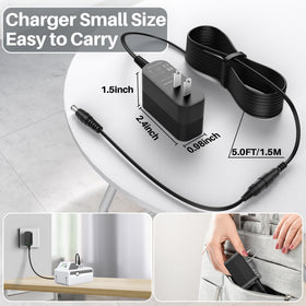 XHUCHINMAL Compact charger for Snow Joe 24V batteries, travel-friendly design