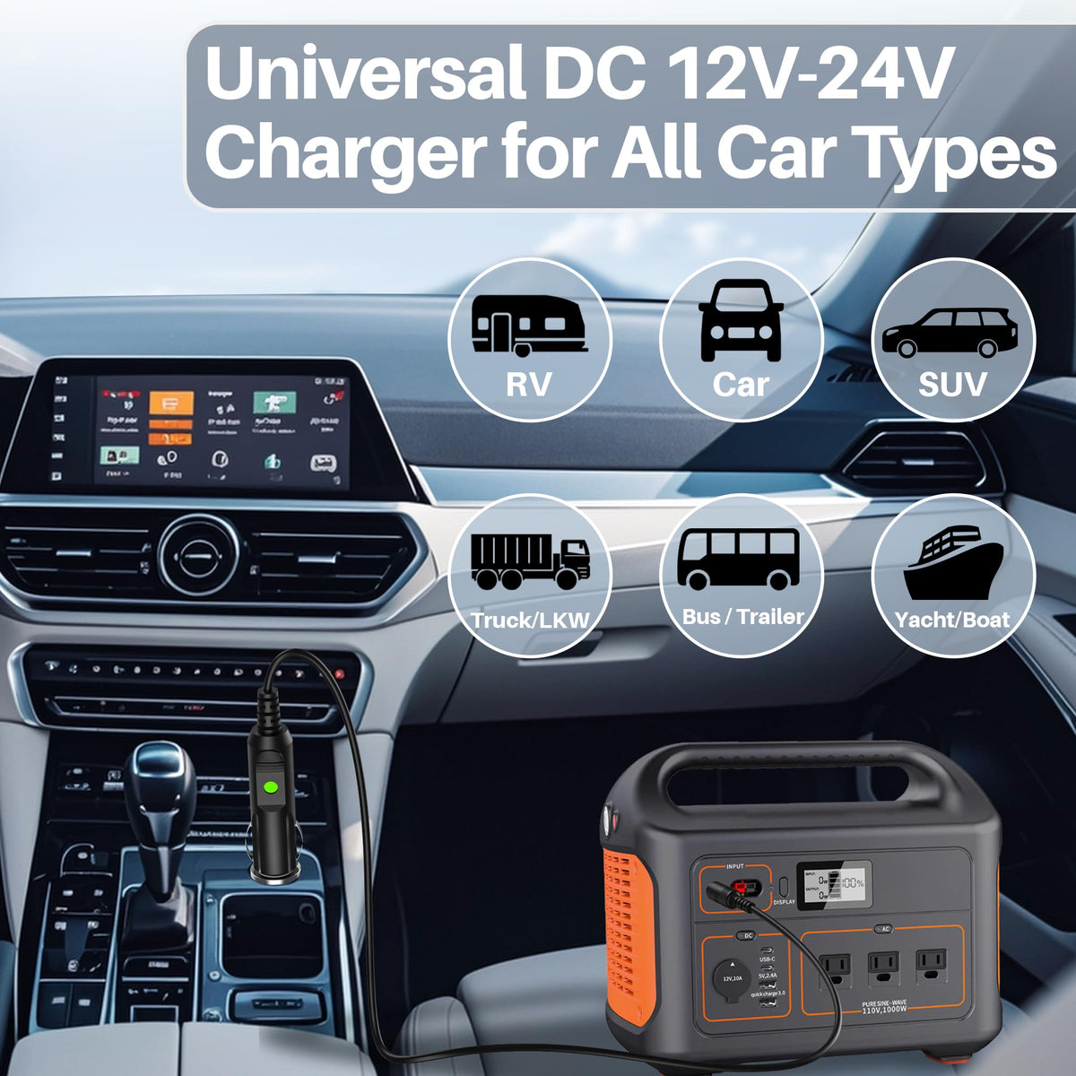 XHUCHINMAL 6.6 ft power cord for flexible installation