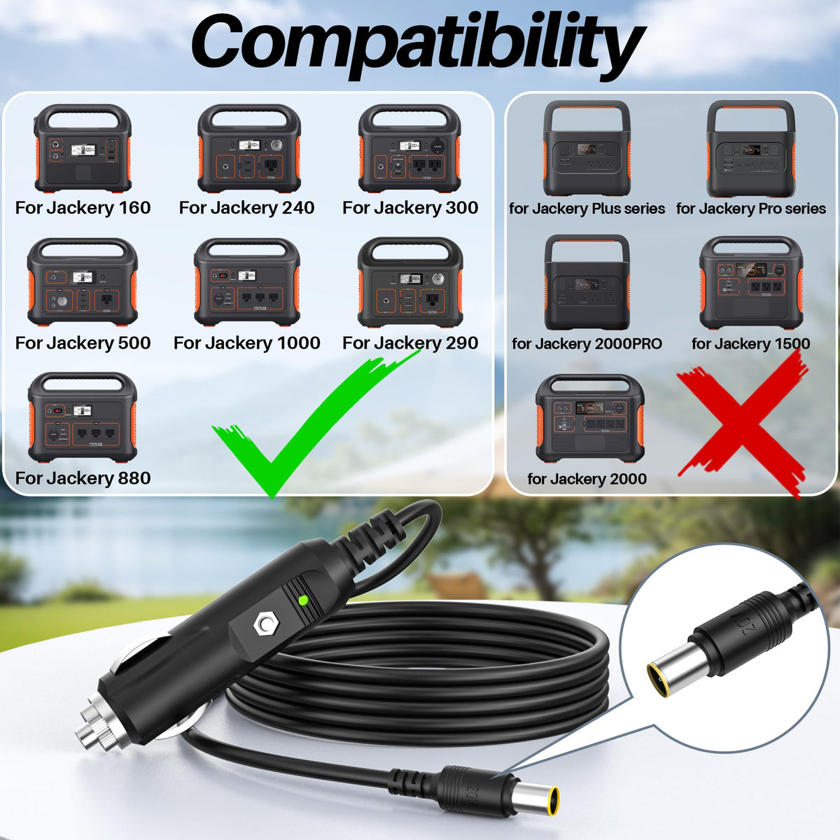 XHUCHINMAL wide 12V-24V DC input for car and RV charging