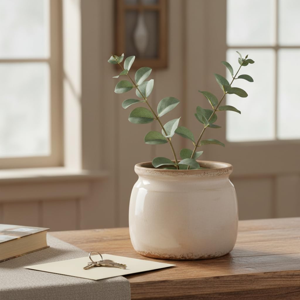 Xiaan Jiaju planter highlighting drainage hole for healthy watering in compact spaces.