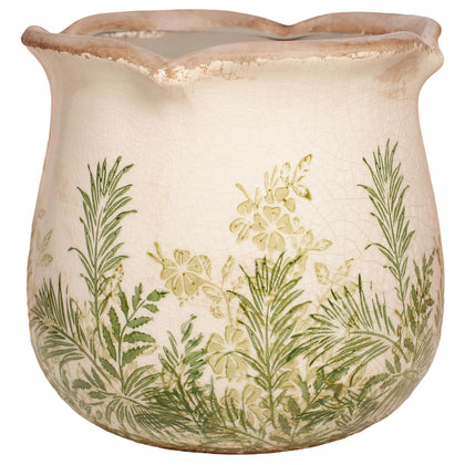 Xiaan Jiaju cottagecore ceramic vase 6in for indoor plants and stylish display.