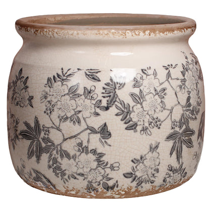 Xiaan Jiaju crackle glaze planter for indoor greenery.