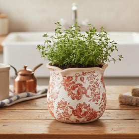 Xiaan Jiaju drainage-hole ceramic pot supports healthy indoor plants with proper watering.