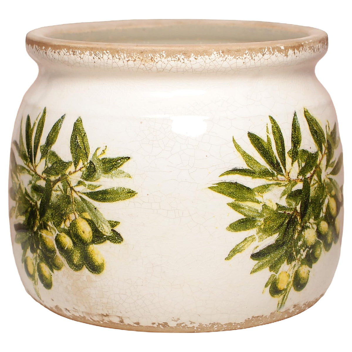 Xiaan Jiaju olive-green centerpiece vase adds warmth to living spaces.