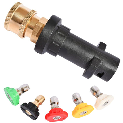 Xiangxu brass quick-release socket for Karcher guns enables fast tool swaps.