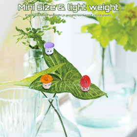 Xiaocmm magnetic mushroom decor with vibrant colors enhances indoor plant displays.
