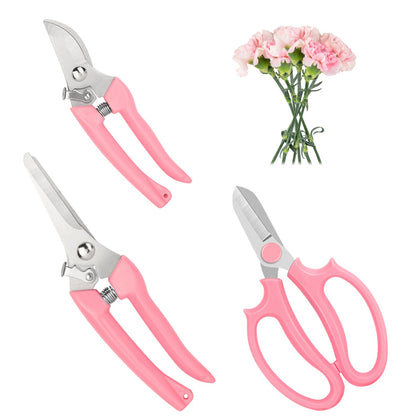 XIAONAN Garden Scissors with 3-blade set for versatile trimming