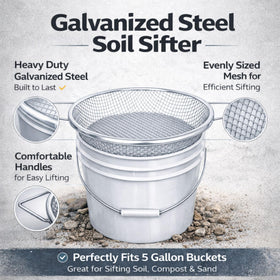 Xicooka comfort grip handles reduce effort during extended sifting