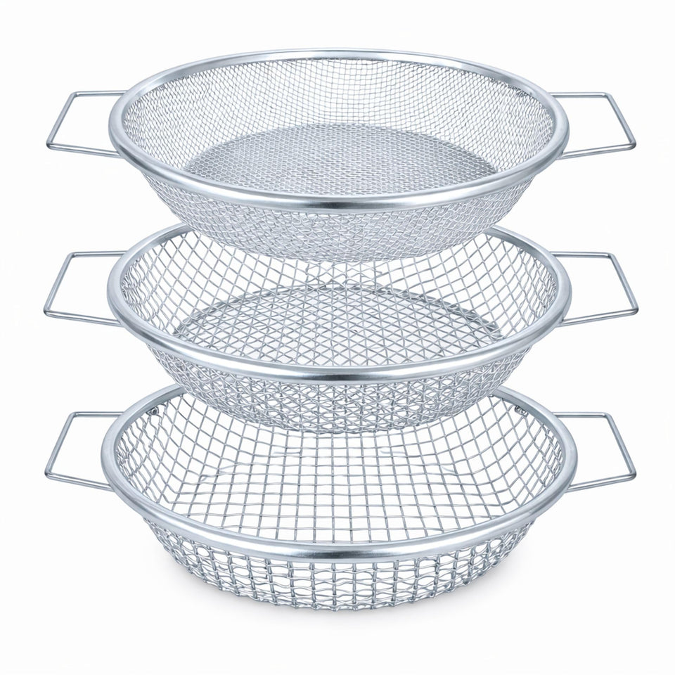 Xicooka soil sifter with handle assembly for easy garden sieving