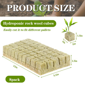 XidaJie rockwool cube close-up showing texture that promotes root growth.