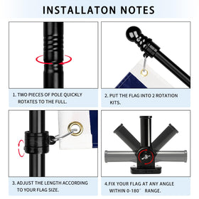 XIFAN 180-degree multi-position mounting bracket enables flexible outdoor angles