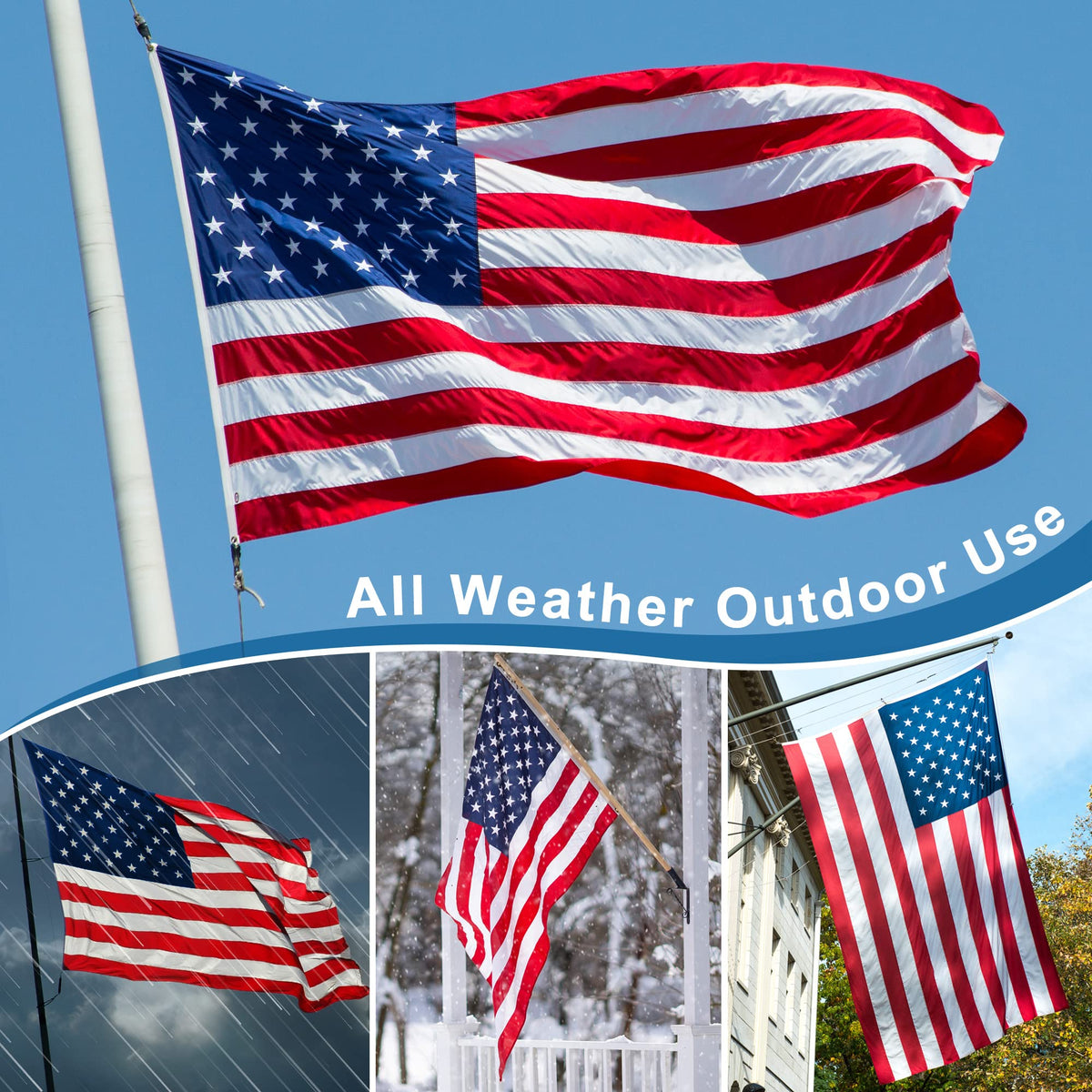 XIFAN 6x10 flag ideal for Independence Day and other patriotic celebrations.