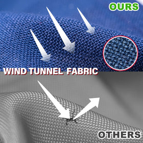 XIFAN flag displayed outdoors demonstrating wind-performant design in gusty conditions.