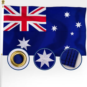 XIFAN Australia flag 3x5ft outdoor flag flying securely with durable 210D nylon