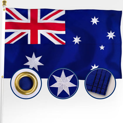 XIFAN Australia flag 3x5ft outdoor flag flying securely with durable 210D nylon