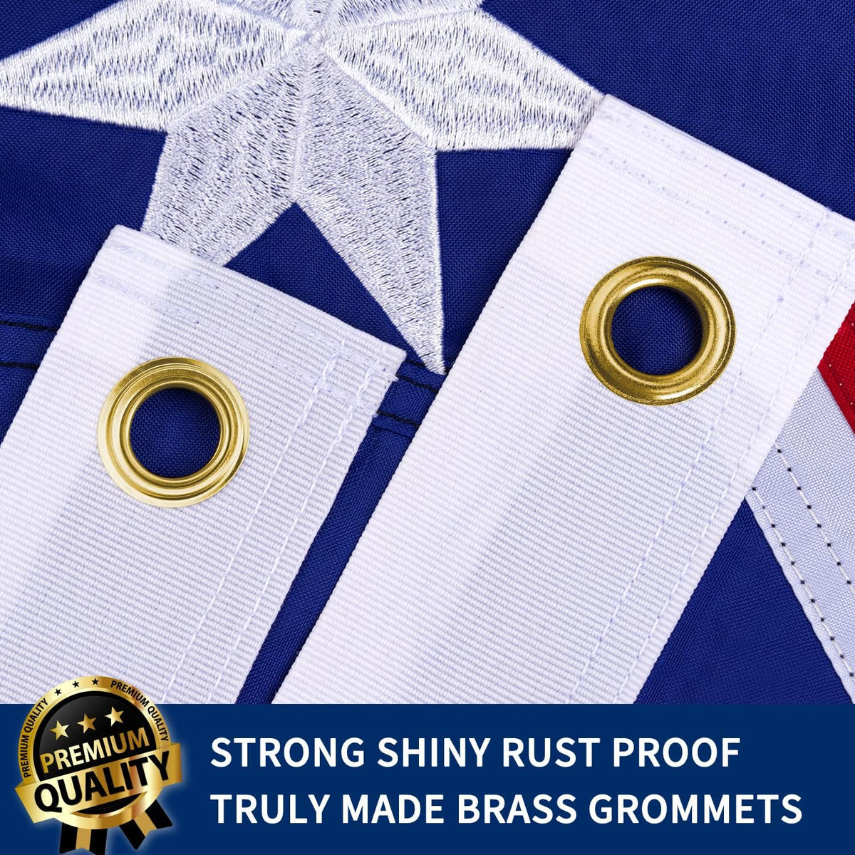 XIFAN Australia flag close-up shows embroidered stars for a premium patriotic look