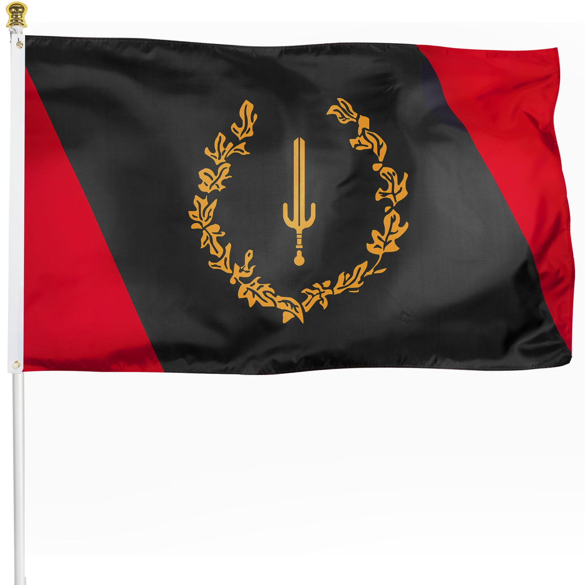XIFAN Black American Heritage Flag 3x5 ft on wall display, durable for indoor and outdoor use