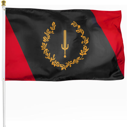 XIFAN Black American Heritage Flag 3x5 ft on wall display, durable for indoor and outdoor use