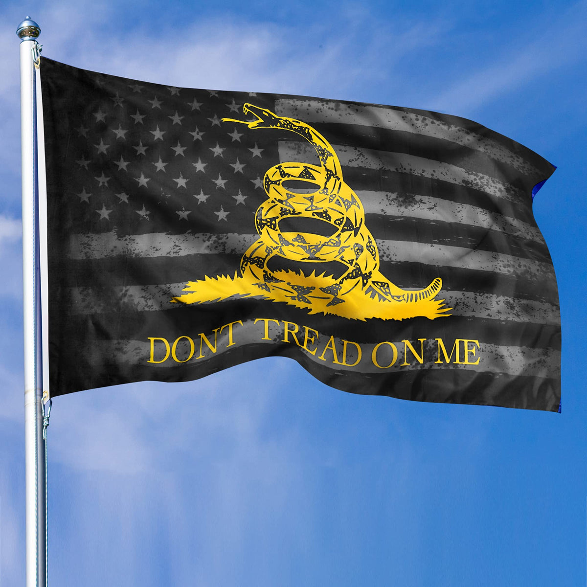 XIFAN Dont Tread On Me flag—vivid print for standout outdoor display.