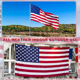 XIFAN fade-resistant, waterproof flag colors stay bright on poles or windows