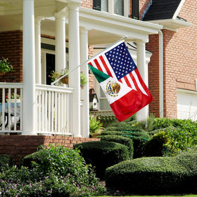 XIFAN flag hanging with brass grommets for easy mounting.