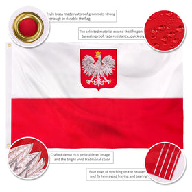XIFAN flag header with brass grommets ensures durable mounting on flagpoles