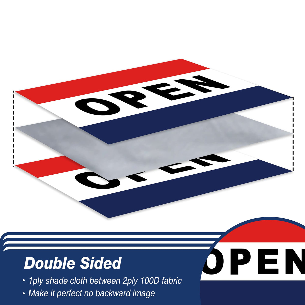 XIFAN heavy 3ply polyester flag with secure stitching for durable outdoor use