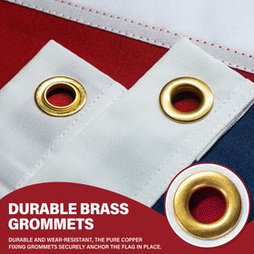 XIFAN heavy-duty spun polyester flag ensures durable performance in all weather